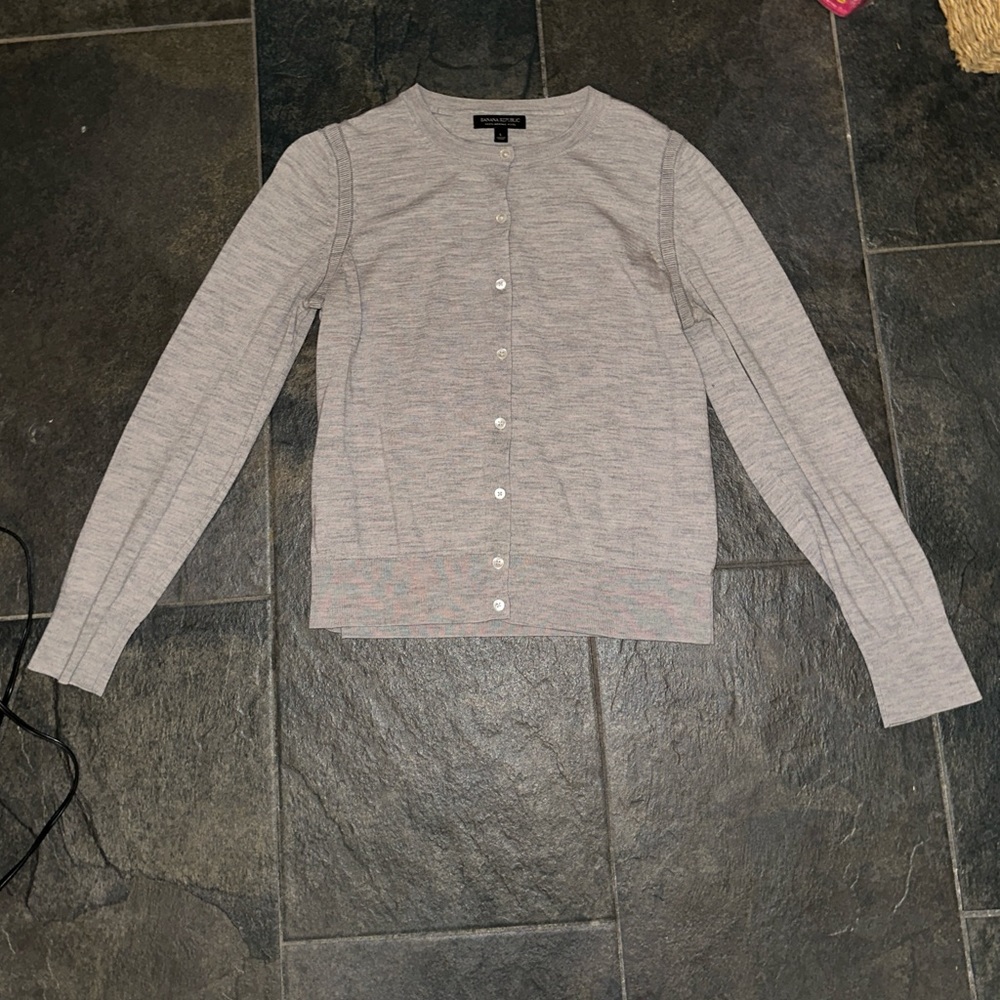 Banana Republic Gray Cardigan